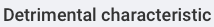 detrimental
                                          characteristc