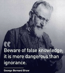 Beware of false
                                                      knowledge