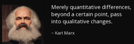 Marx, how
                                                          quantity leads
                                                          to quality