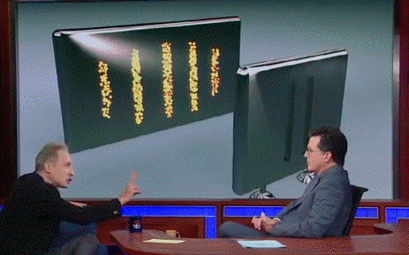 Brian
                                                          Greene at
                                                          Colbert Show